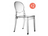 Комплект прозрачных стульев Scab Design Igloo Set 2 поликарбонат прозрачный Фото 1