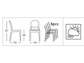 Комплект прозрачных стульев Scab Design Igloo Set 2 поликарбонат прозрачный Фото 9