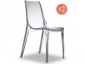 Комплект прозрачных стульев Scab Design Vanity Set 2 поликарбонат прозрачный Фото 1