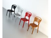 Комплект прозрачных стульев Siesta Contract Bee Set 4 поликарбонат черный Фото 7