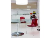 Комплект прозрачных стульев Siesta Contract Allegra Set 2 сталь, поликарбонат красный Фото 5