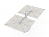 Зонт профессиональный двухкупольный Umbrosa Opposite Spectra алюминий, ткань solidum Фото 2