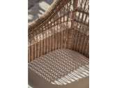 Кресло плетеное с подушкой POINT Alga Armchair алюминий, искусственный ротанг, акрил соломенный Фото 7