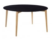 Стол плетеный обеденный POINT ARC Round Dining Table тик, искусственный ротанг черный Фото 1