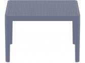 Столик пластиковый журнальный Siesta Contract Sky Side Table пластик темно-серый Фото 6