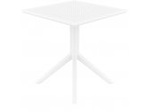 Стол пластиковый Siesta Contract Sky Table 70 сталь, пластик белый Фото 8