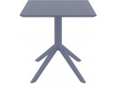 Стол пластиковый Siesta Contract Sky Table 70 сталь, пластик темно-серый Фото 6