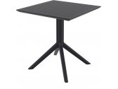 Стол пластиковый Siesta Contract Sky Table 70 сталь, пластик черный Фото 1