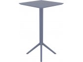 Стол пластиковый барный складной Siesta Contract Sky Folding Bar Table 60 сталь, пластик темно-серый Фото 12