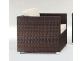 Кресло плетеное с подушками Grattoni Sole алюминий, искусственный ротанг, ткань Фото 6