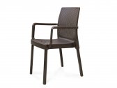 Кресло пластиковое DELTA Napoli полипропилен коричневый Фото 1