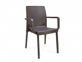 Кресло пластиковое DELTA Napoli полипропилен коричневый Фото 5