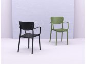 Кресло пластиковое Siesta Contract Loft стеклопластик черный Фото 10