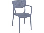 Кресло пластиковое Siesta Contract Loft стеклопластик темно-серый Фото 1