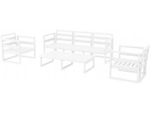 Комплект пластиковой мебели Siesta Contract Mykonos XL стеклопластик белый Фото 1