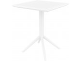 Стол пластиковый складной Siesta Contract Sky Folding Table 60 сталь, пластик белый Фото 6