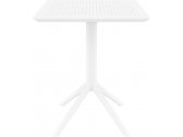 Стол пластиковый складной Siesta Contract Sky Folding Table 60 сталь, пластик белый Фото 2