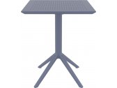Стол пластиковый складной Siesta Contract Sky Folding Table 60 сталь, пластик темно-серый Фото 13