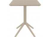 Стол пластиковый складной Siesta Contract Sky Folding Table 60 сталь, пластик бежевый Фото 2