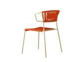 Кресло плетеное Scab Design Lisa Filo сталь, морской канат тортора, оранжевый Фото 3
