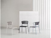 Кресло плетеное Scab Design Lisa Filo сталь, роуп голубой, антрацит Фото 6