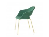 Кресло с обивкой Scab Design Lady B Pop сталь, технополимер, ткань золотой, зеленый Фото 2