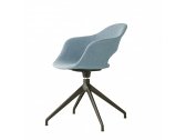 Кресло офисное с обивкой Scab Design Lady B Pop алюминий, технополимер, ткань черный, голубой Фото 4