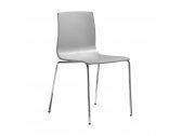 Комплект пластиковых стульев Scab Design Alice Set 2 сталь, технополимер хром, светло-серый Фото 5