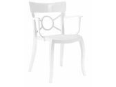 Кресло пластиковое PAPATYA Opera-K стеклопластик, пластик белый Фото 1