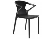 Кресло пластиковое PAPATYA Ego-K полипропилен, стекловолокно, поликарбонат черный Фото 1