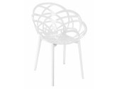 Кресло пластиковое PAPATYA Flora полипропилен, стекловолокно, поликарбонат белый Фото 1