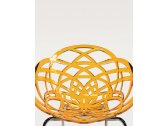 Кресло прозрачное PAPATYA Flora ML сталь, поликарбонат светло-оранжевый Фото 2