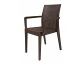 Кресло пластиковое DELTA Siena полипропилен коричневый Фото 5