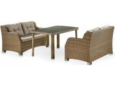Комплект плетеной мебели Afina T51B/S51B-W65 Light Brown искусственный ротанг, сталь светло-коричневый Фото 1