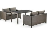 Комплект плетеной мебели Afina T256A/S59A-W53 Brown искусственный ротанг, сталь коричневый Фото 1