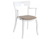 Кресло пластиковое с обивкой PAPATYA Hera-K Soft стеклопластик, поликарбонат, ткань Фото 4