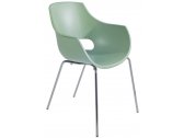Кресло пластиковое PAPATYA Opal ML Pro сталь, стеклопластик зеленый Фото 1
