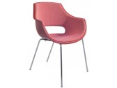 Кресло пластиковое с обивкой PAPATYA Opal ML Pro Soft сталь, стеклопластик, ткань Фото 1