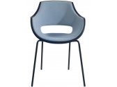 Кресло пластиковое с обивкой PAPATYA Opal ML Pro Soft сталь, стеклопластик, ткань Фото 3