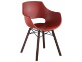 Кресло пластиковое PAPATYA Opal Wox Iroko ироко, пластик натуральный, кирпично-красный Фото 1