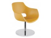 Кресло вращающееся PAPATYA Opal-M сталь, пластик темно-желтый Фото 1