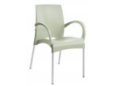 Кресло пластиковое PAPATYA Vital-K алюминий, стеклопластик светло-зеленый Фото 1